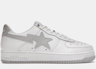 A Bathing Ape Bapesta Low Sneaker "White/Gray"