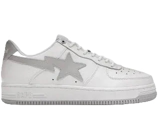 A Bathing Ape Bapesta Low Sneaker "White/Gray"