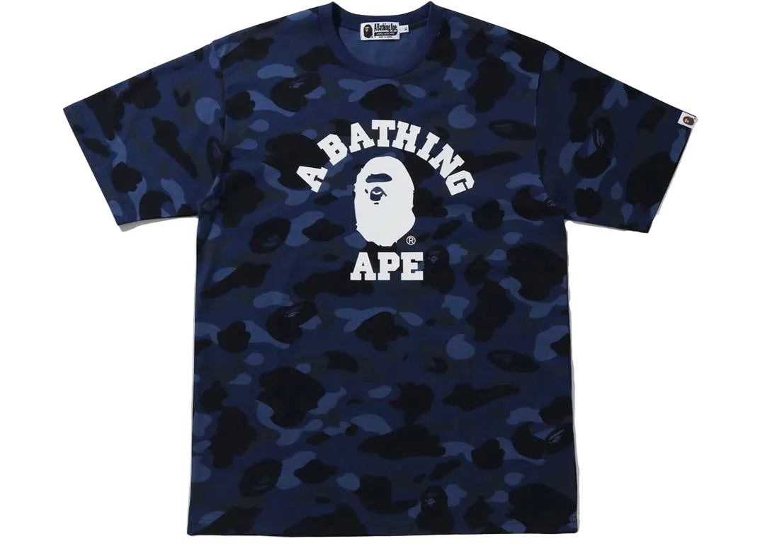 BAPE Color Camo College Tee "Blue"