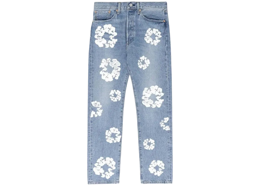 Denim Tears Wreath Light Wash Jeans
