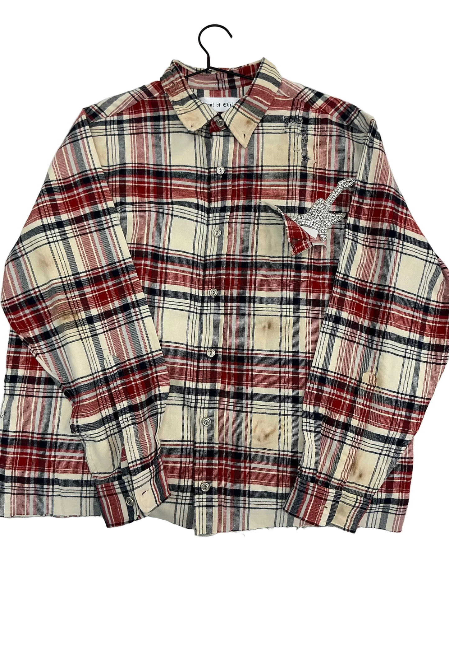 Root Of Evil Flannel “Tan/Red”