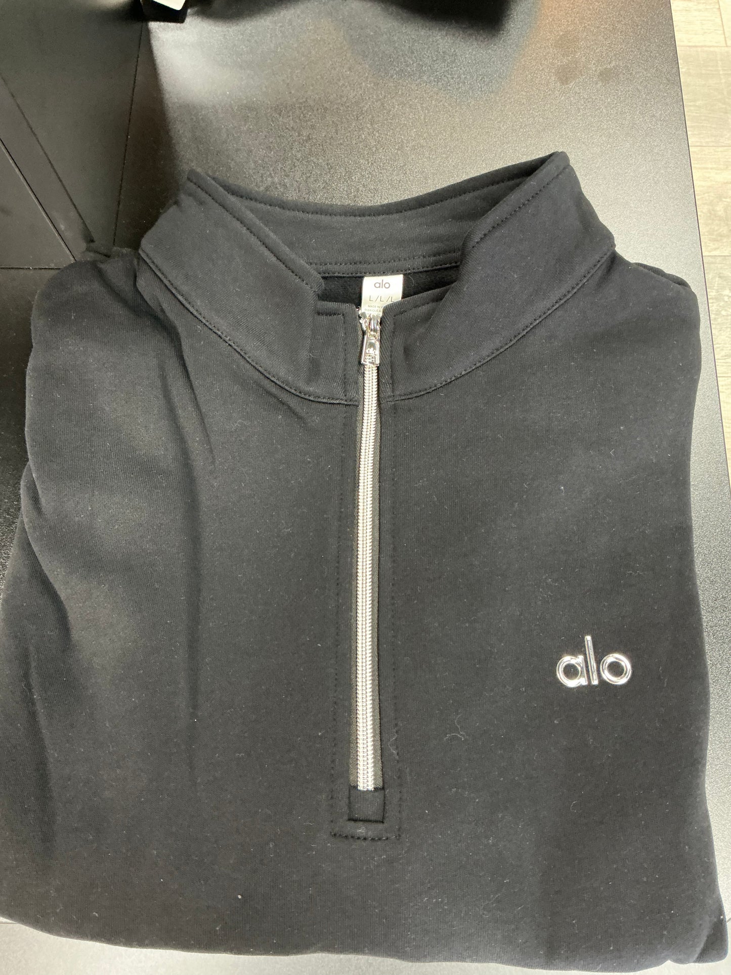 Alo Accolade 1/4 Zip Pullover (Dark Grey)