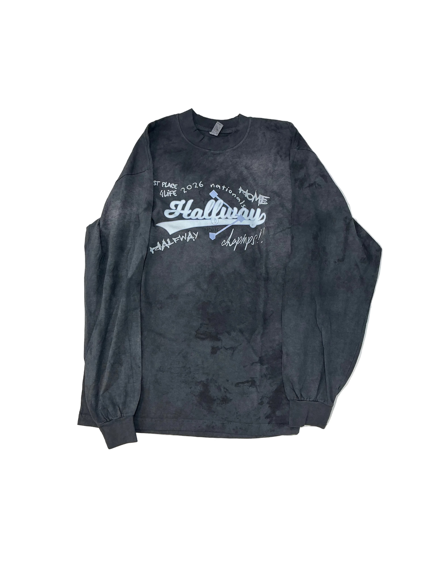 Halfway long sleeve (grey/blue)