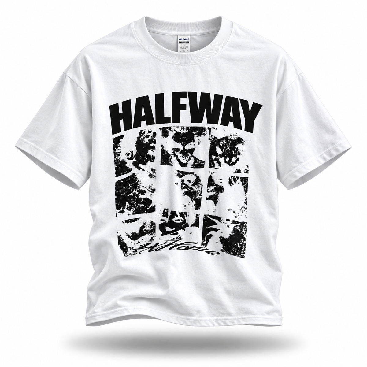 Halfway Home T-Shirt “White/Black”