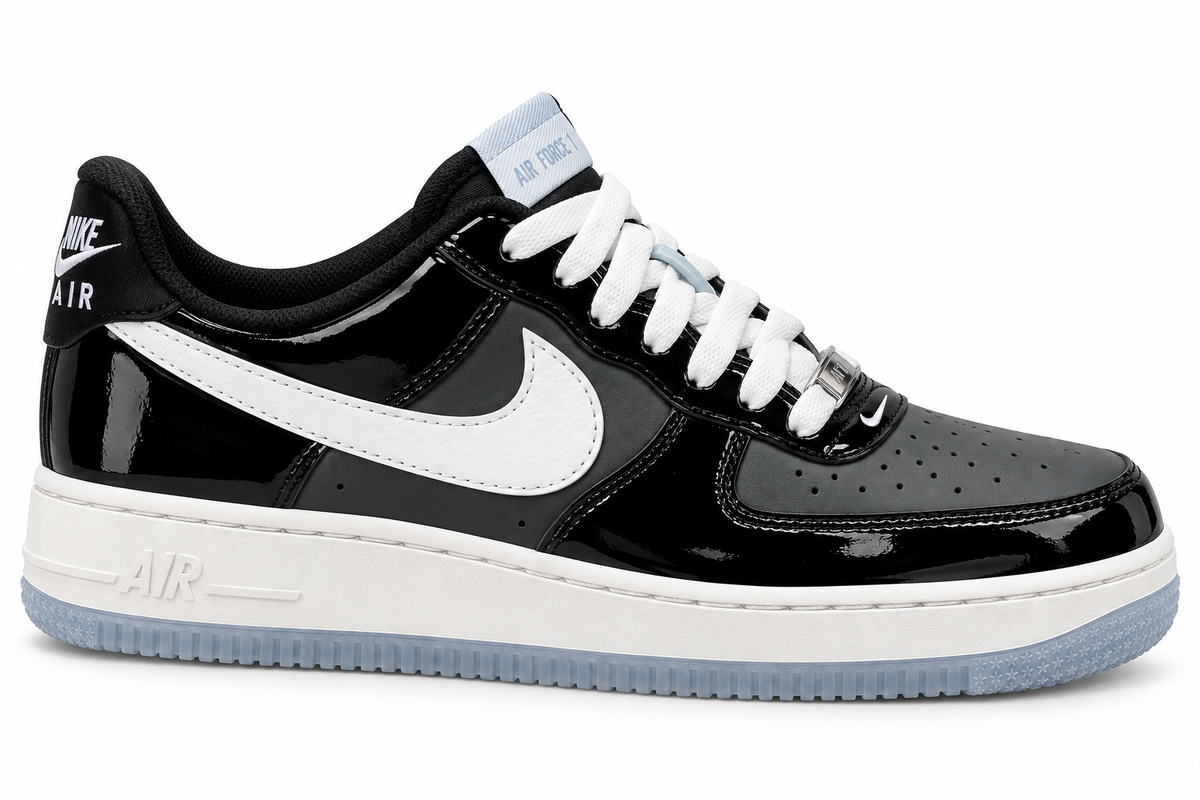 NIKE AIR FORCE 1 ‘07 “Black/Lightblue”
