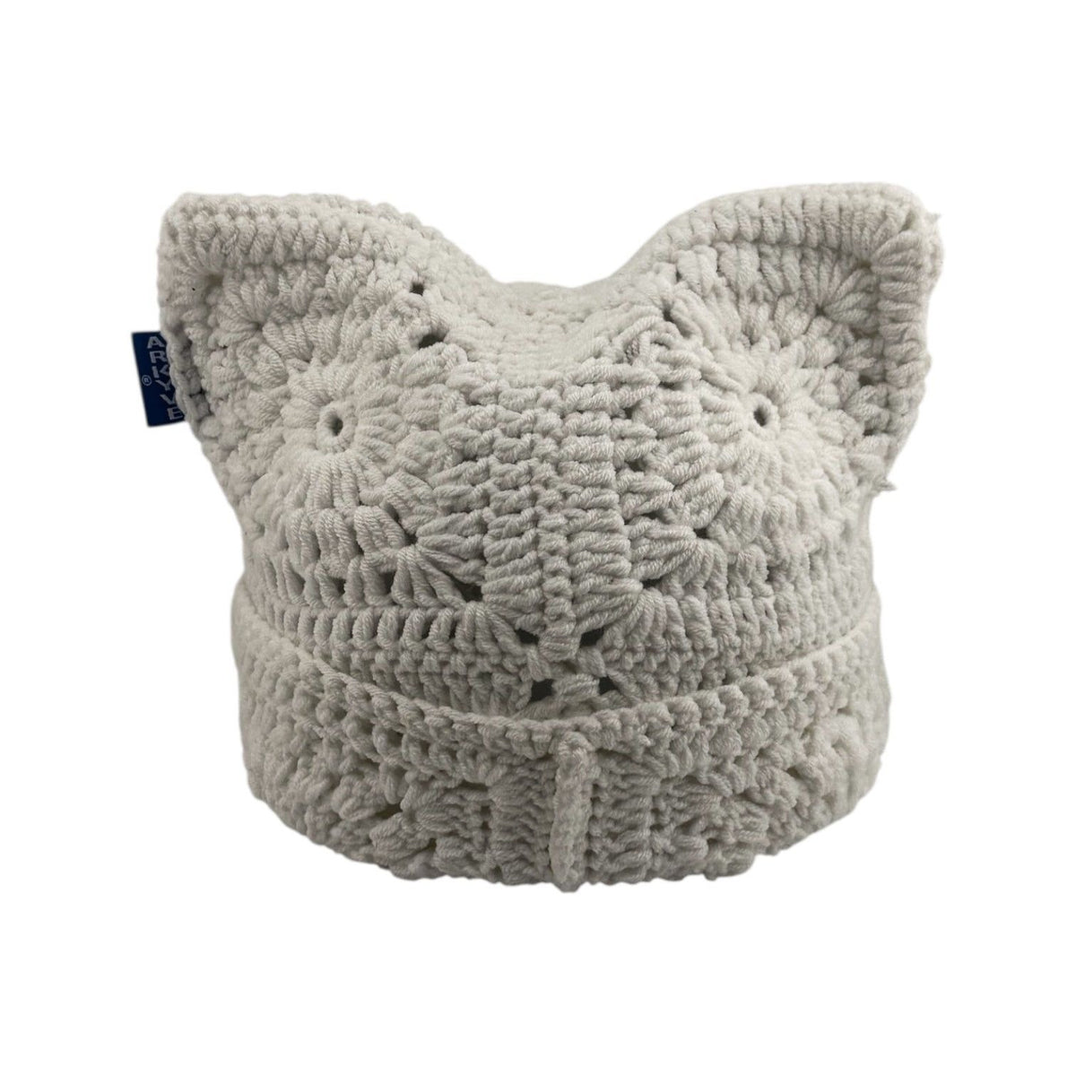 ARKYVE Snow Crochet Cat Hat