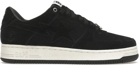 A Bathing Ape Bapesta Low Sneaker "Black Suede"