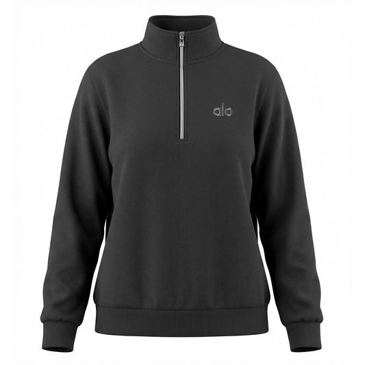 Alo Accolade 1/4 Zip Pullover (Dark Grey)