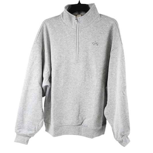 Alo Accolade 1/4 Zip Pullover (Heather Grey)