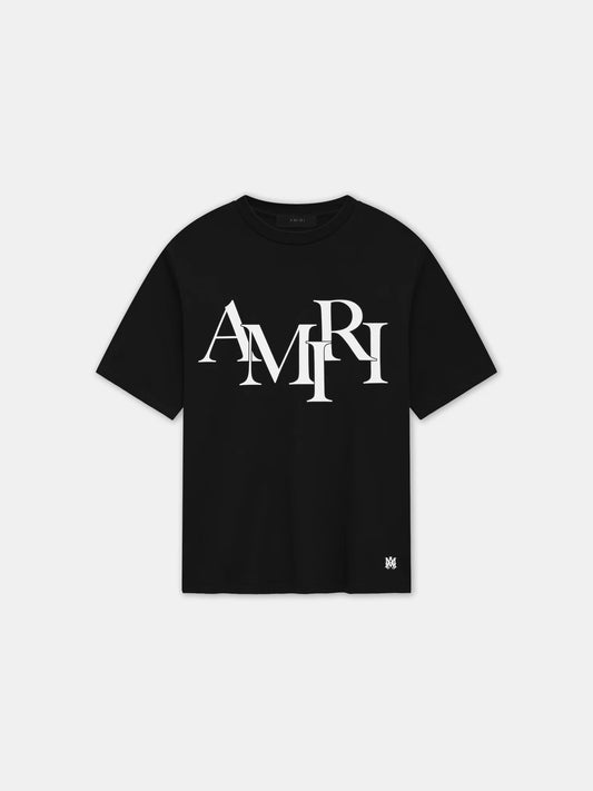 Amiri Staggered Logo T-Shirt