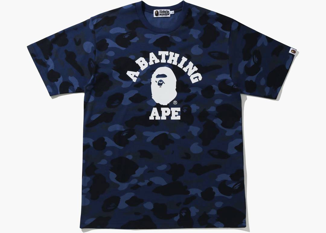 BAPE Color Camo College Tee "Blue"