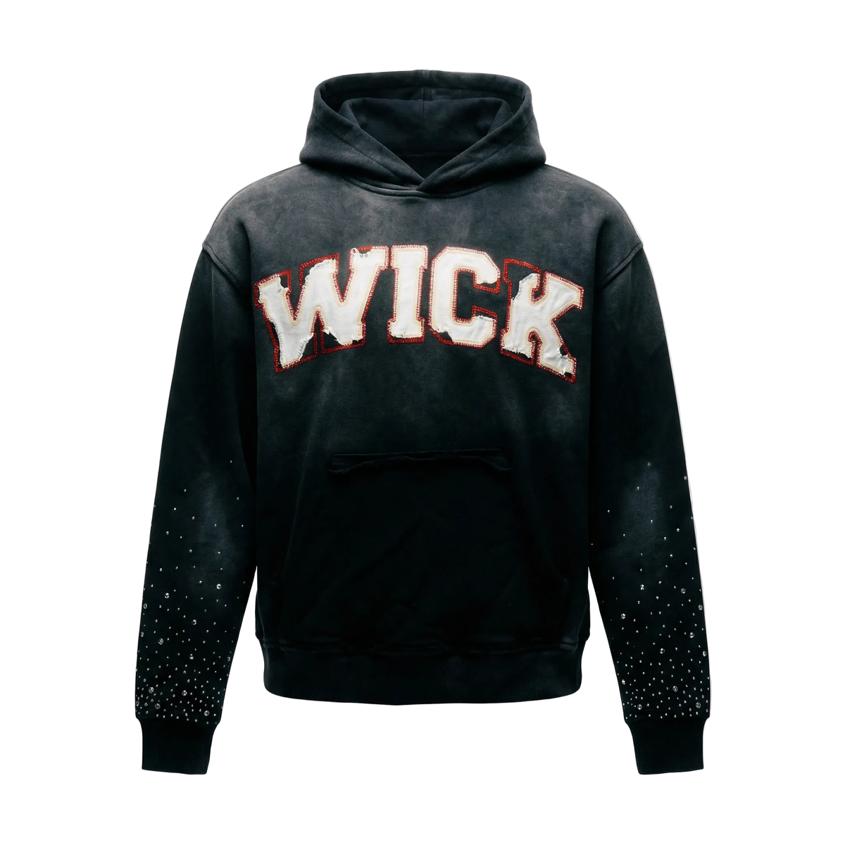 Wrld of Wick Burnout Hoodie "Black"