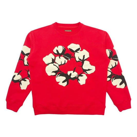 Denim Tears Cactus Wreath Crewneck "Red"