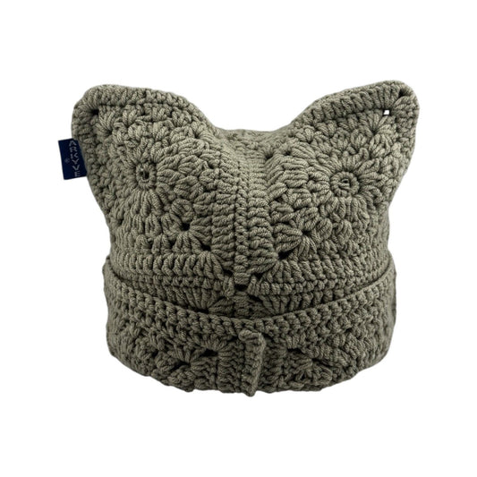 ARKYVE Concrete Moss Crochet Cat Hat