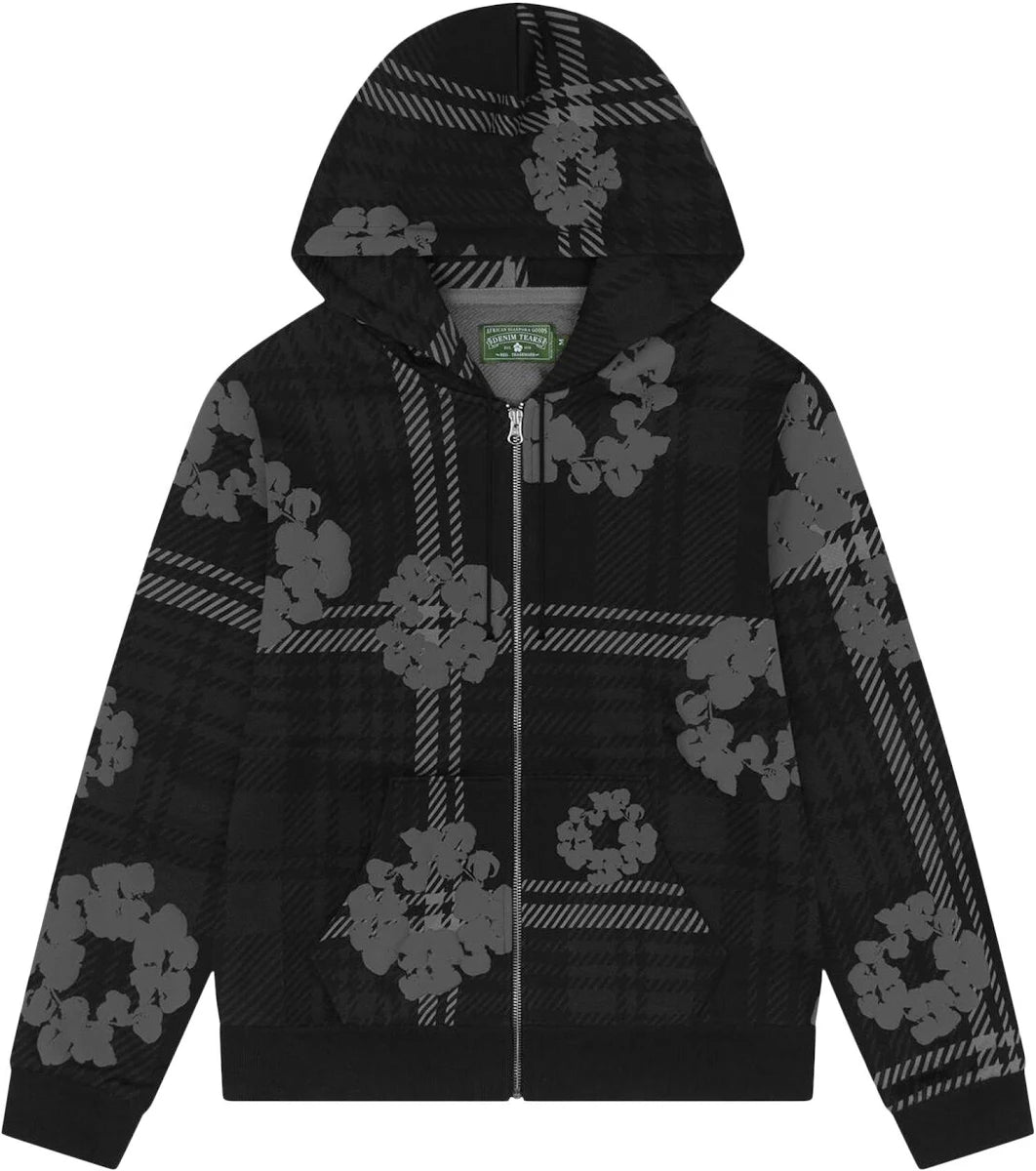 Denim Tears Plaid Zip Hoodie