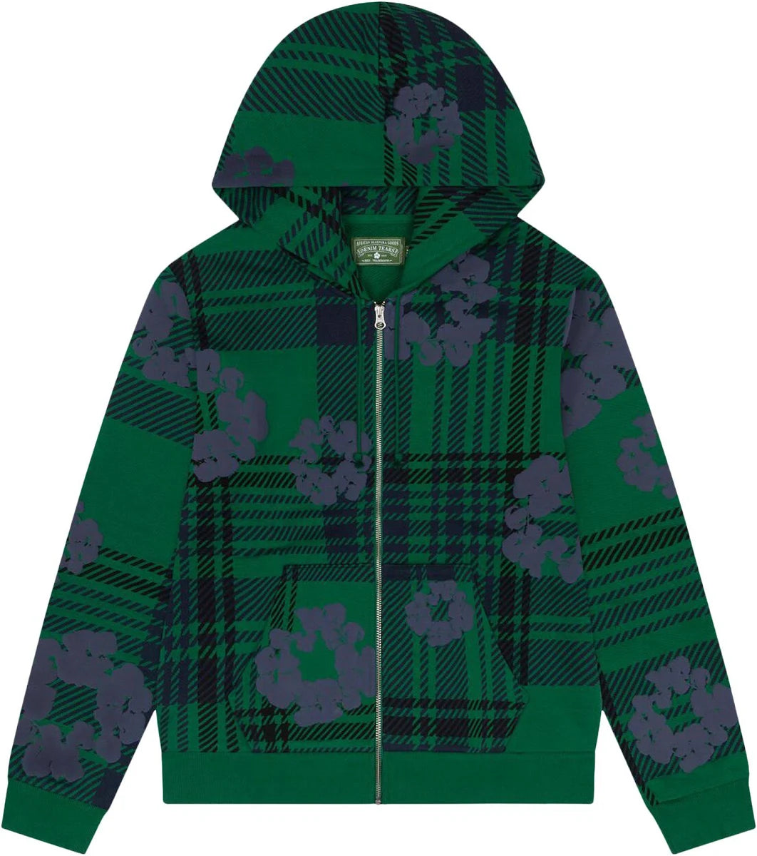 Denim Tears Plaid Zip Hoodie