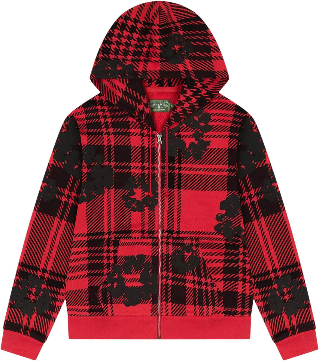 Denim Tears Plaid Zip Hoodie