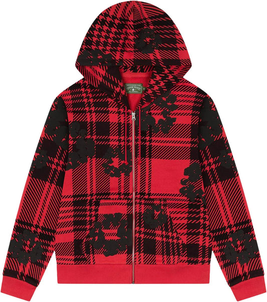Denim Tears Plaid Zip Hoodie