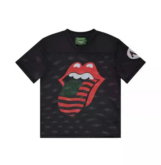 Denim Tears Rolling Stones Football Jersey "Black"