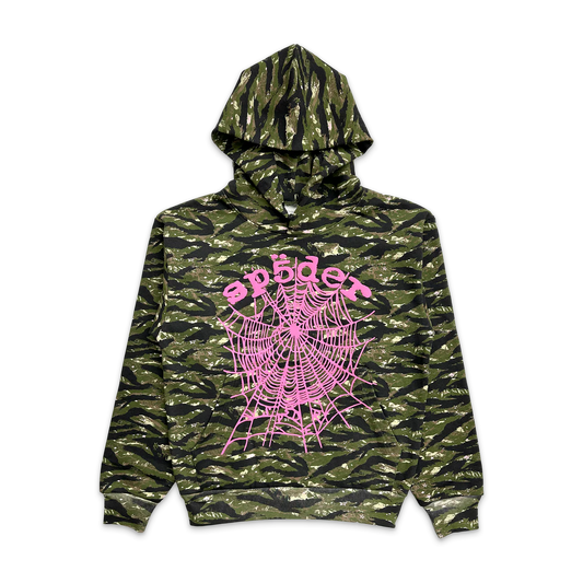 Sp5der OG WEB V2 HOODIE "TIGER CAMO"