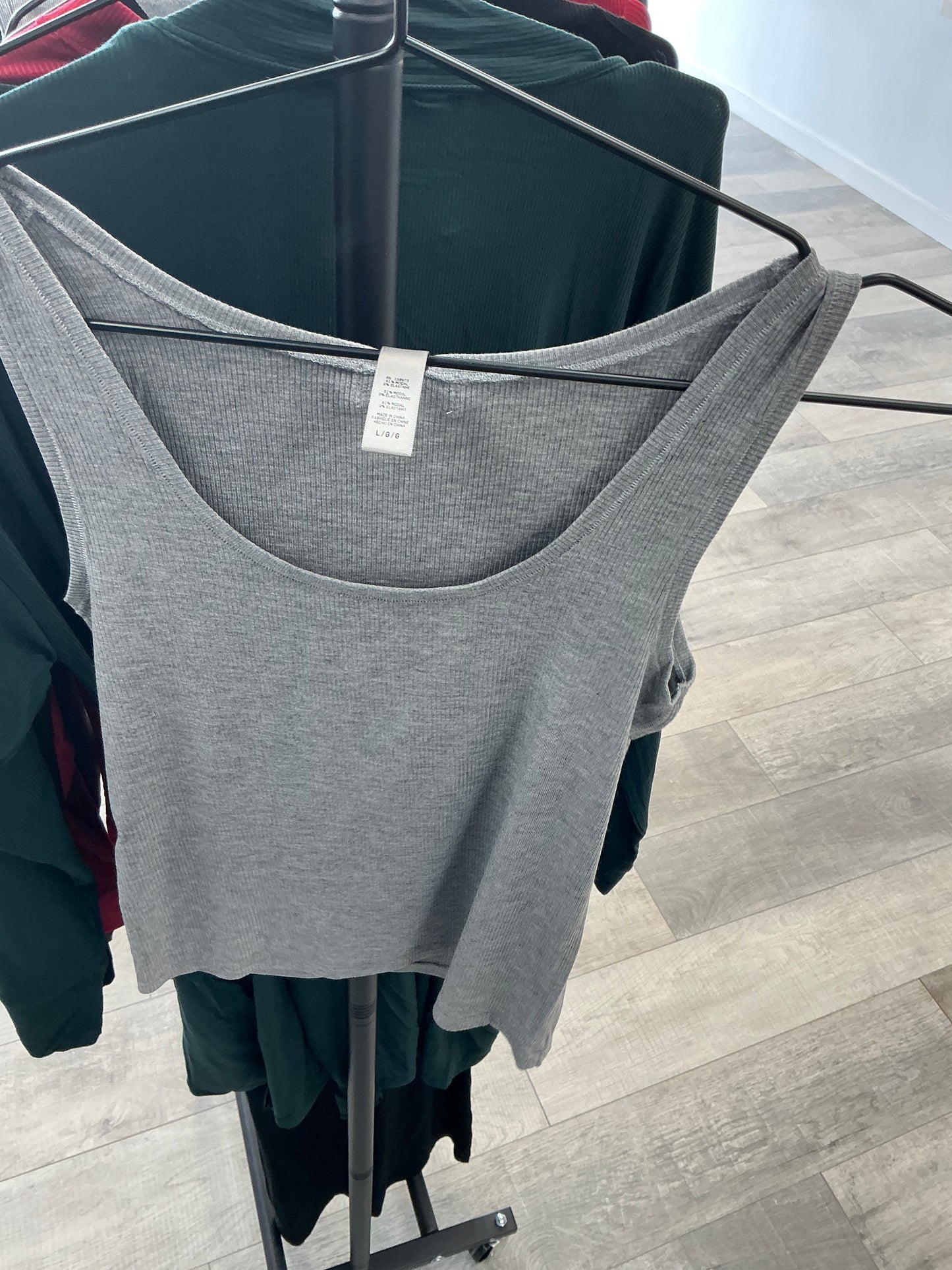 Skim Ribbed Tank Top