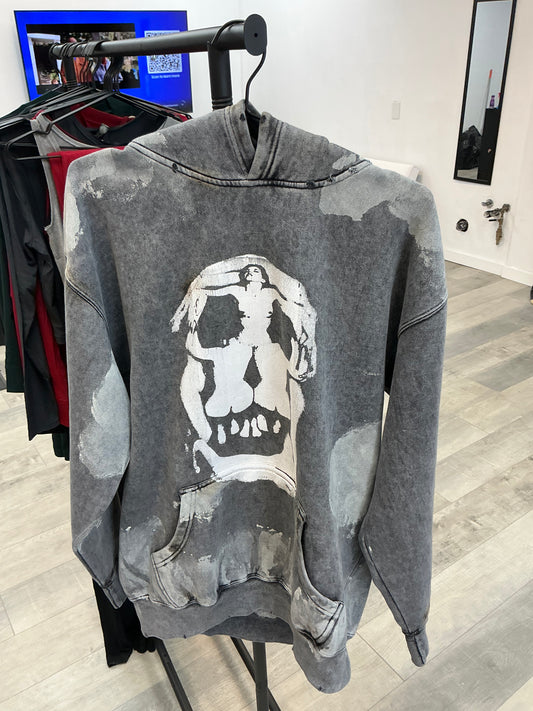Alcmy Skull Grey Hoodie