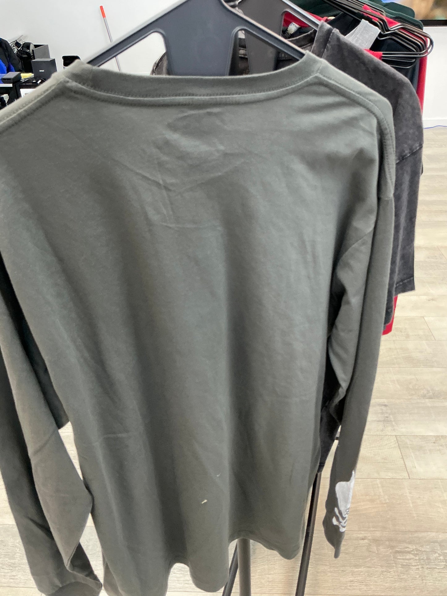 Alcmy Grey Skull long sleeve tee