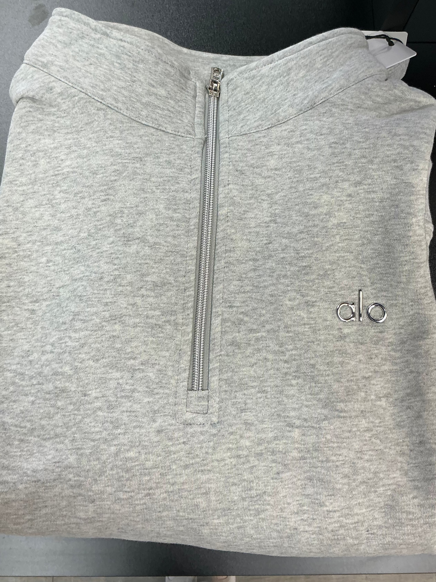 Alo Accolade 1/4 Zip Pullover (Heather Grey)
