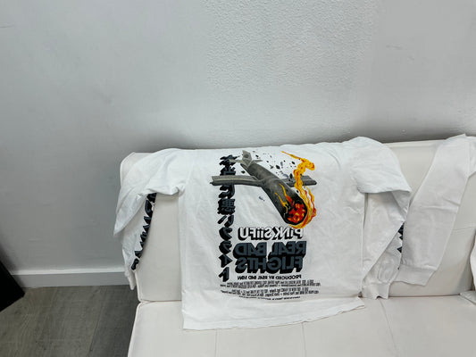 Real Bad Man White Longsleeve