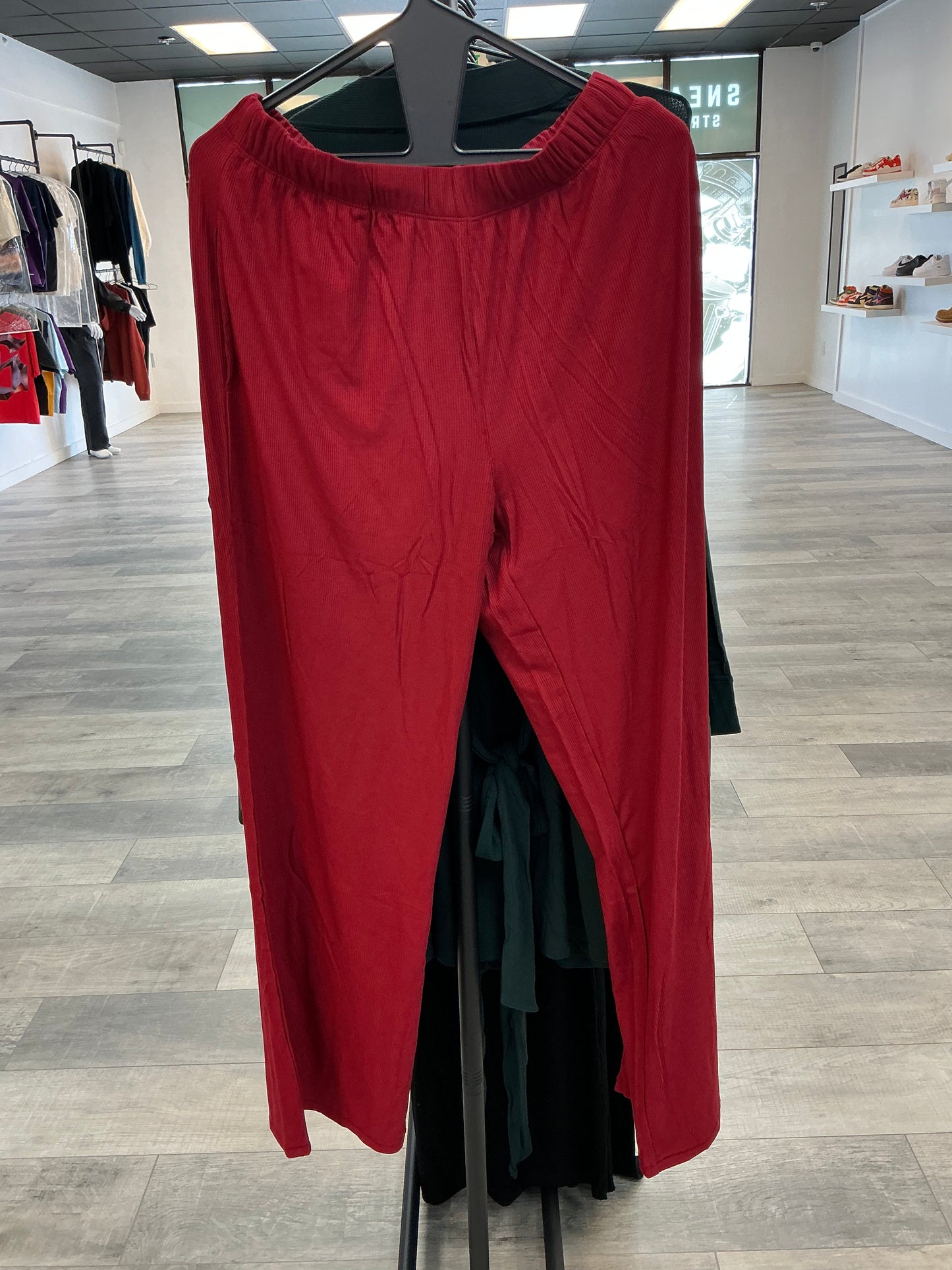 Skims Red Sweatpants