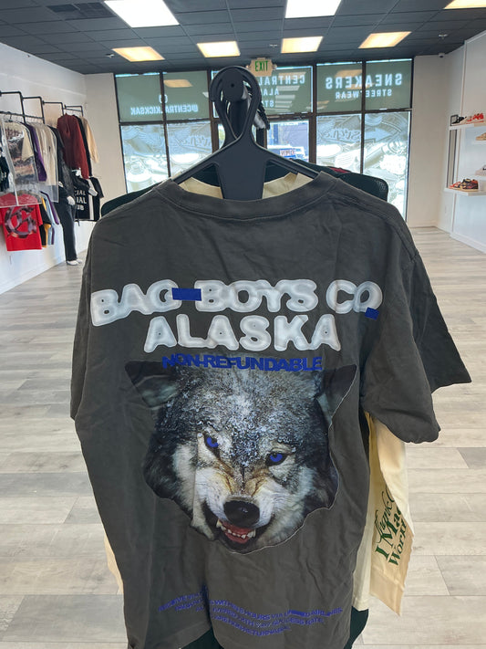 Bag Boys Alaska Wolf Tee “Grey”