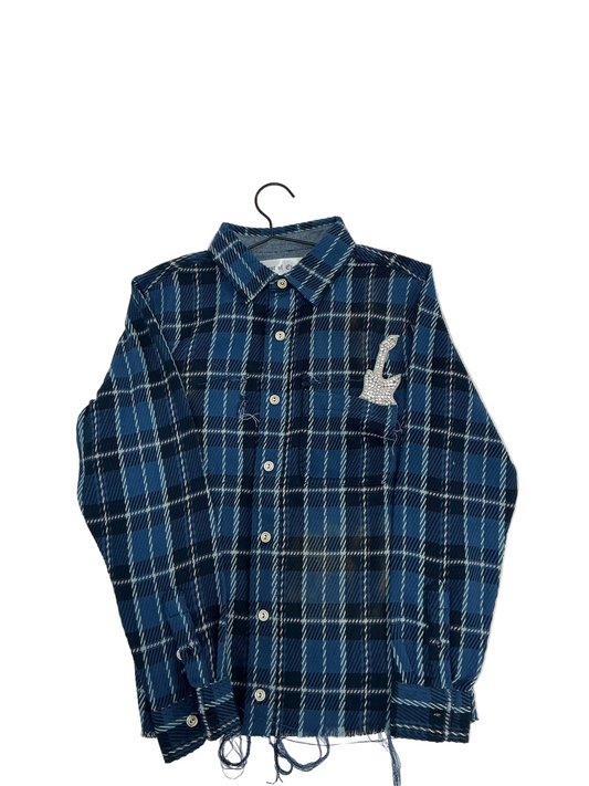 Root Of Evil Flannel “Blue”