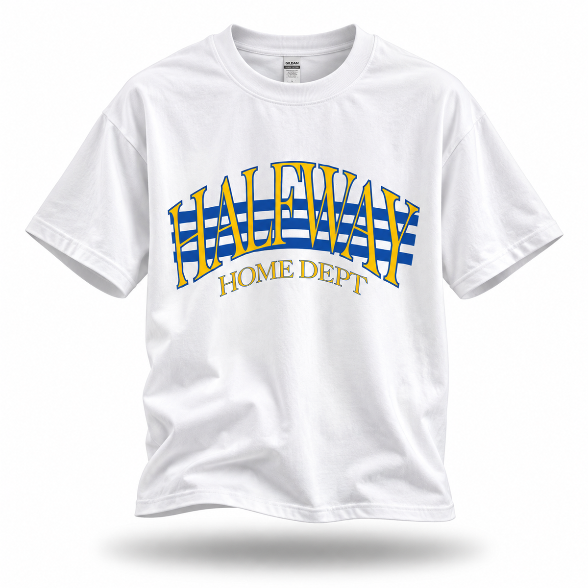 Halfway Home T-Shirt “White/Blue”