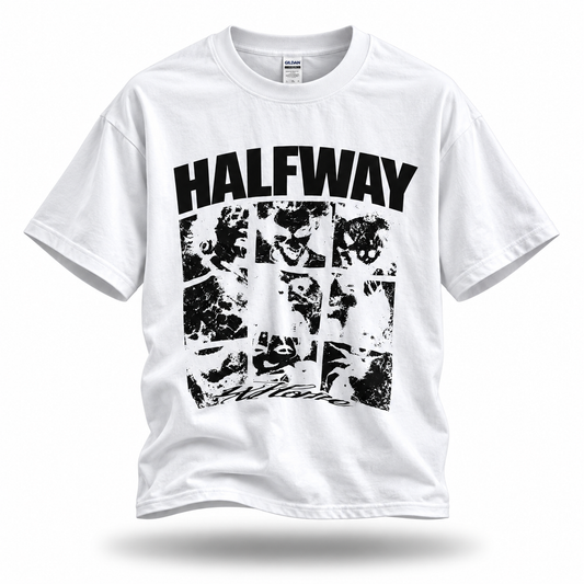 Halfway Home T-Shirt “White/Black”