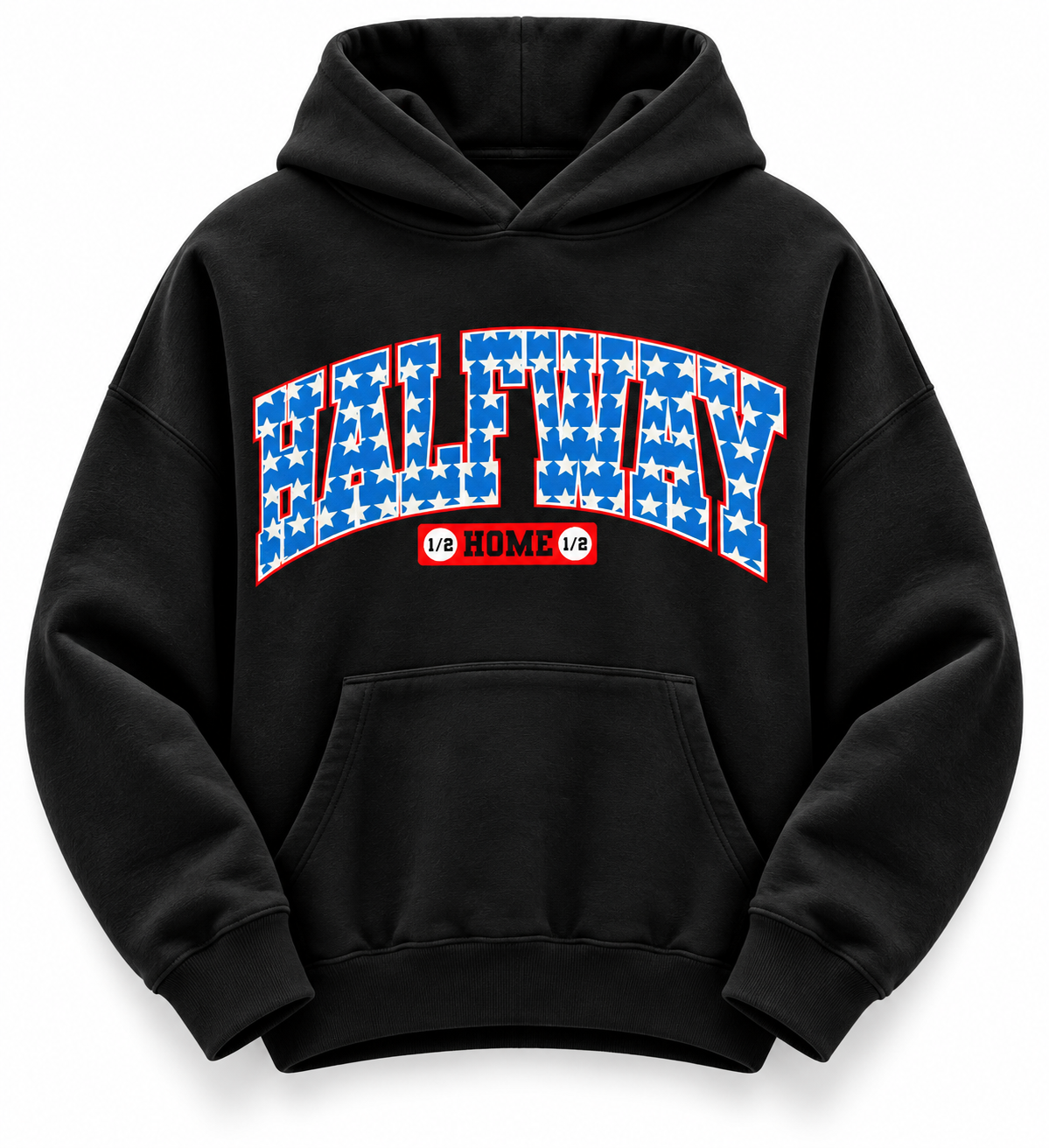 Halfway Home Hoodie “Black/Blue”
