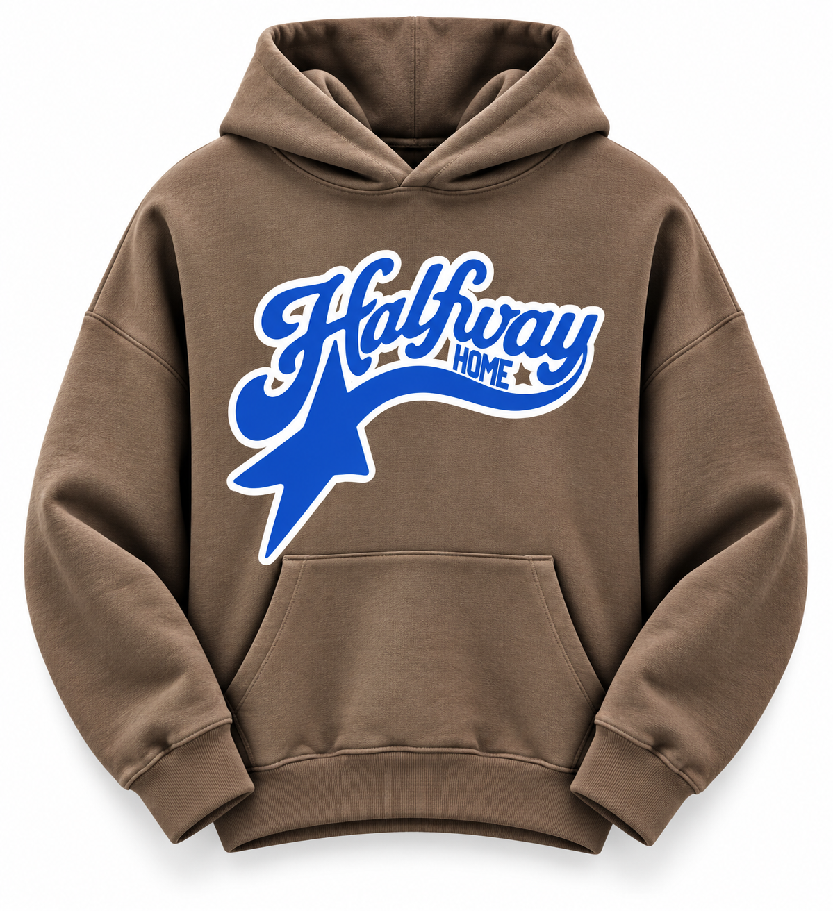 Halfway Home Hoodie “Brown/Blue”