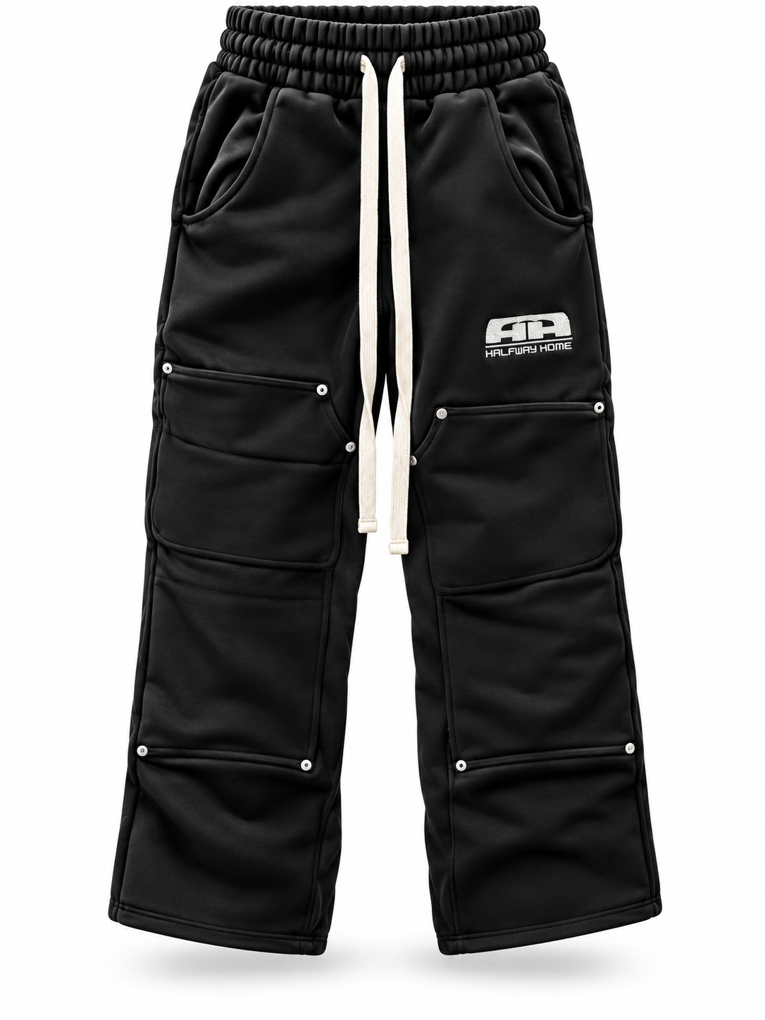 Halfway Home Sweats "Black/Cream"