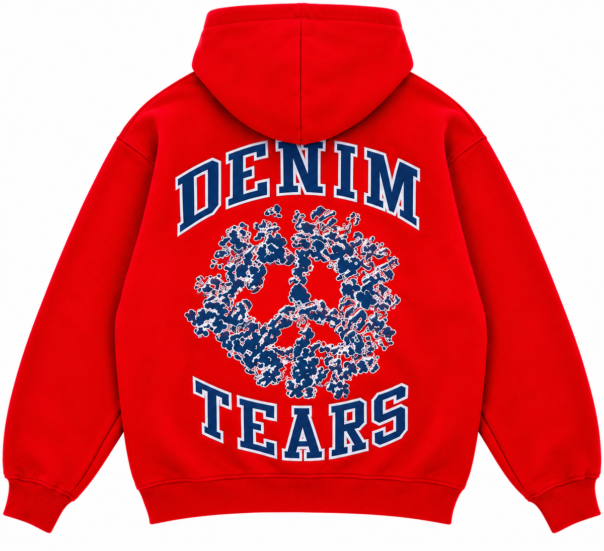 Denim Tears U Zip Hoodie "Red"