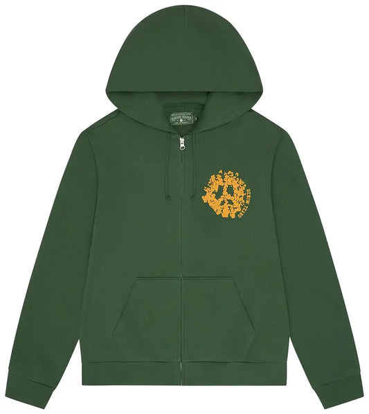 Denim Tears U Zip Hoodie "Green"