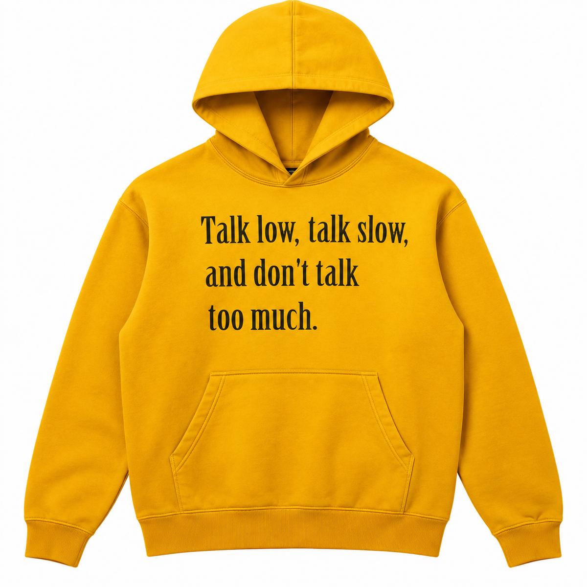 OTD Talk Low, Talk Slow Hooded Sweatshirt "Mustard"