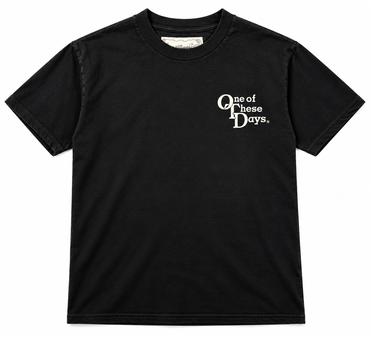 OTD Stacked Logo Tee "Black"
