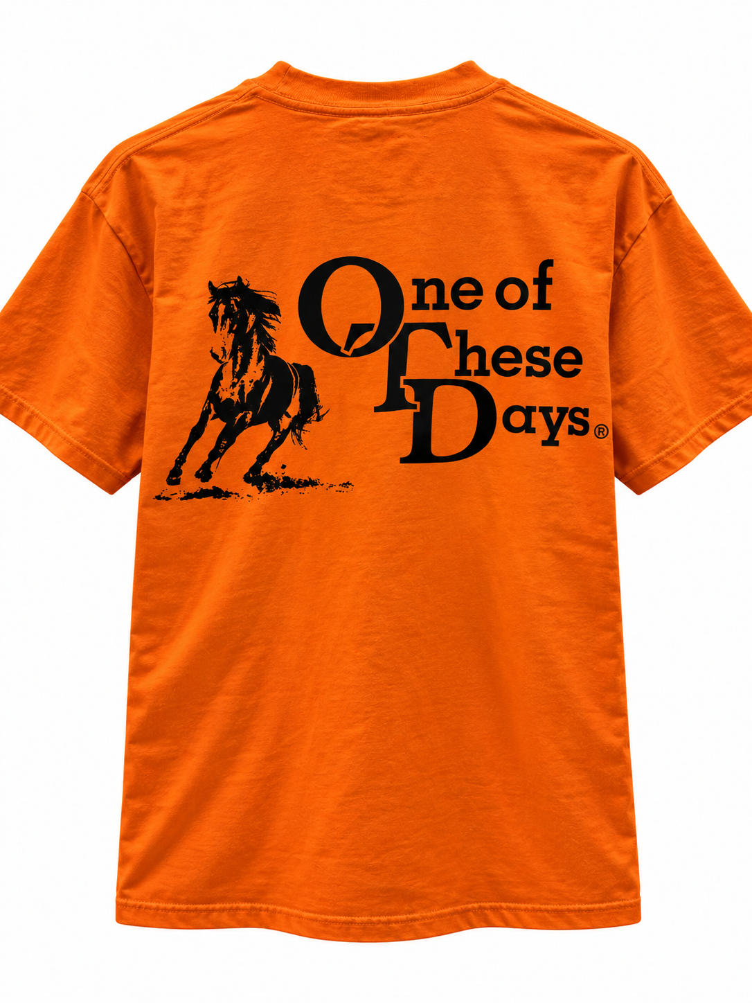 OTD Stacked Logo Tee “Orange”
