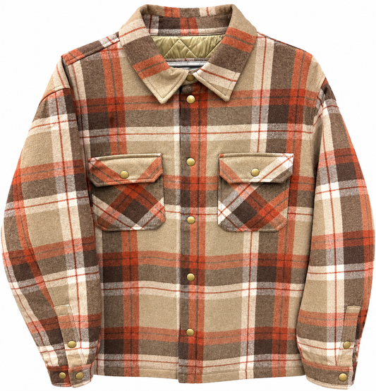 OTD Quilted Flannel Jacket “Tan”