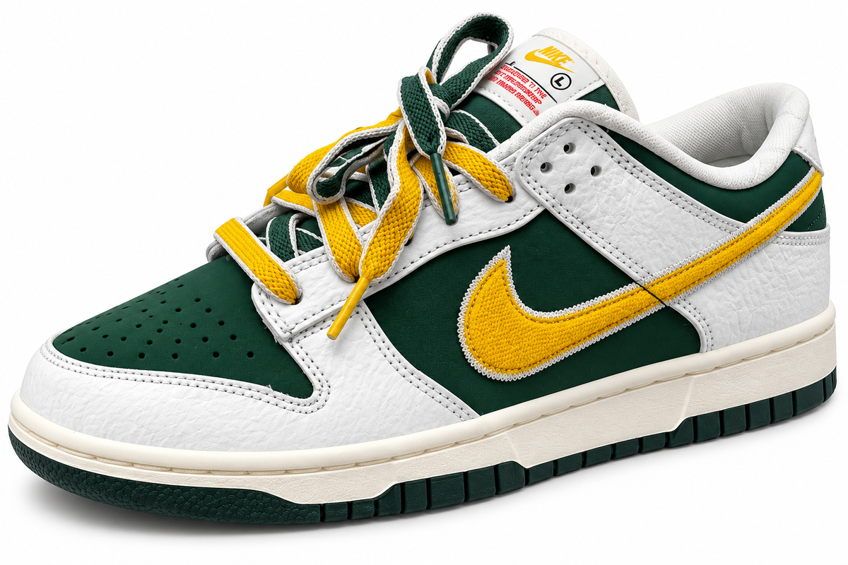 Nike Air Dunks Low "Oregon Green And Yellow"