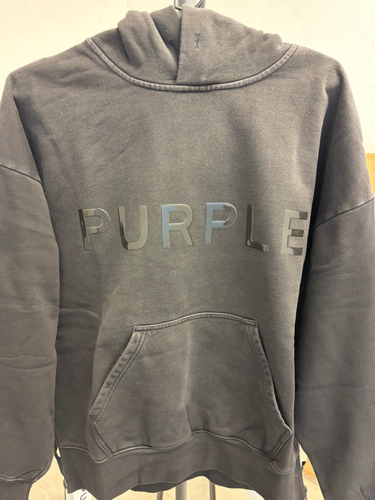 Purple MWT Fleece Faded Wordmark Hoodie