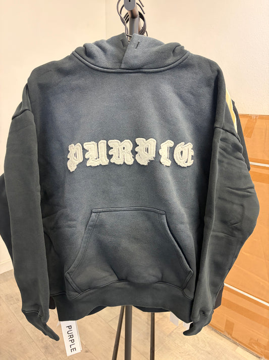 Purple Fleece Po Hoodie
