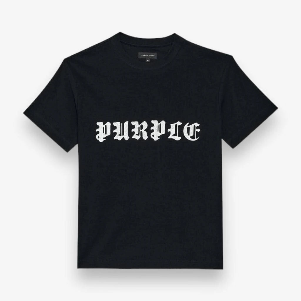Purple Textured SS Gothic T-Shirt