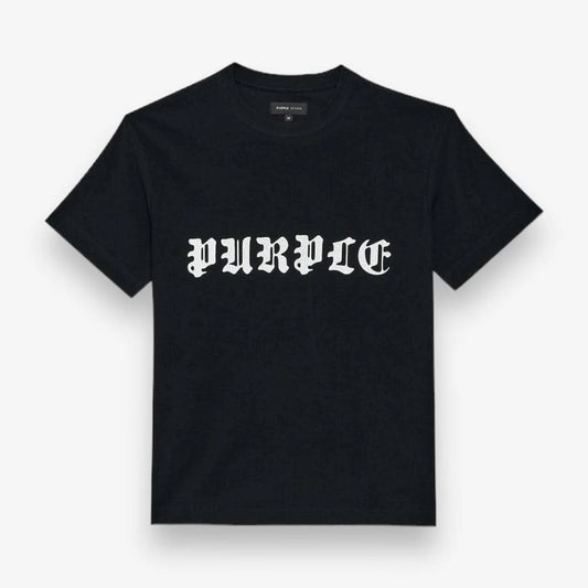 Purple Textured SS Gothic T-Shirt