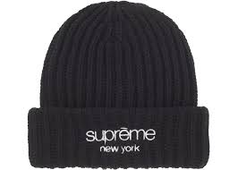Supreme Chunky Rib Classic Logo Beanie