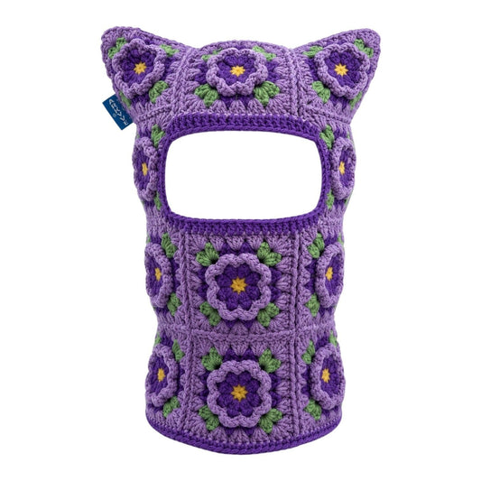 ARKYVE Violet Crochet Cat Mask